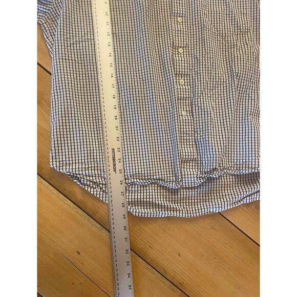 Izod Men's Plaid Button Down Long Sleeve Shirt. Blue/White. Size XXL - Picture 7 of 7